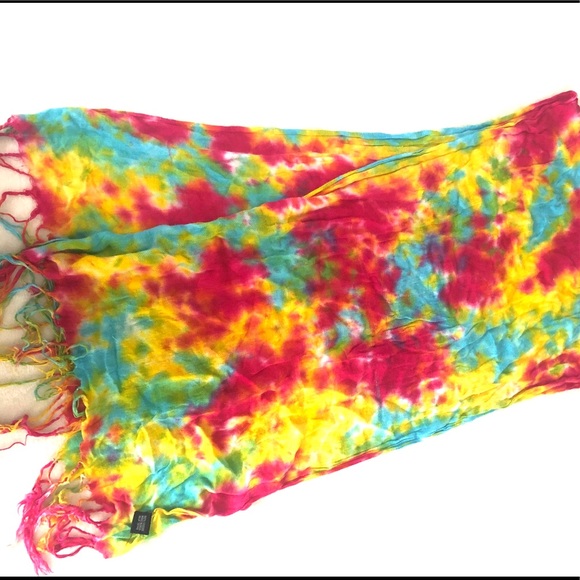 ☮️ A ONCE IN A LIFETIME TIE-DYE SCARF - Picture 5 of 5
